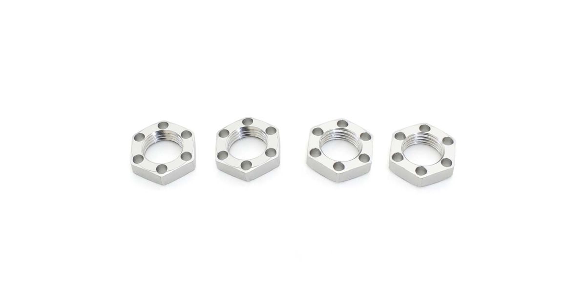 [���ܼ�] KYEF244S [KYOSHO] LW Wheel Nut(Silver/4pcs/FANTOM EP)