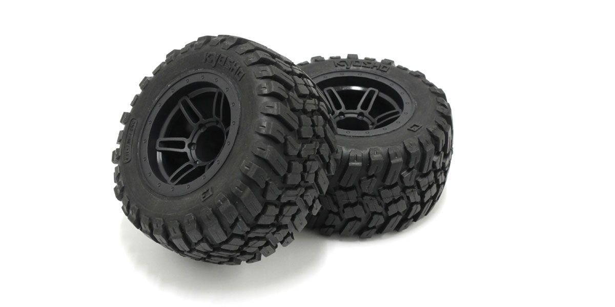 [���ܼ�] KYFATH501BK [KYOSHO] GluedTire �� Wheel Set (RAGE2.0/BK/2pcs)