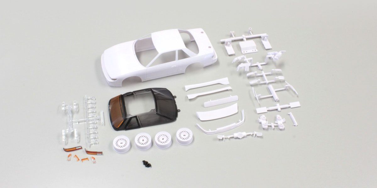 [���ܼ�] KYMZN178 [KYOSHO] NISSAN SILVIA S13 White body set(w/Wheel
