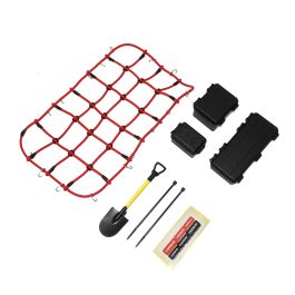 MINI ラジコンカー 本体 ルーフキャリア付き（完成品） ルーフキャリアネット(200x140mm/レッド) CLW008RD | 京商 | RC