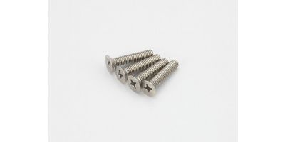 Flat Head Screw(Titanium/M4x20/4pcs) 1-S34020T