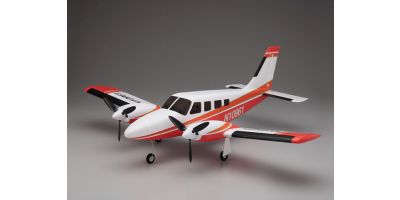 900mm Size Super Scale Flying Model PIPER PA34 VE29Twin Red 10961R