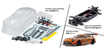 1:10 Scale Radio Controlled Electric Powered 4WD FAZER Mk2 2020 Mercedes-AMG GT3 （FZ02 Chassis Kit) 34441