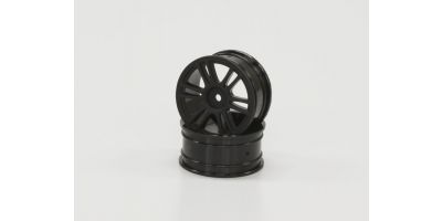 Wheel(12-Spoke/26mm/Black)2pcs 92015BK