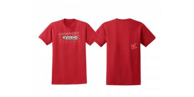KYOSHO K フェード 2.0 Tシャツ(レッド/XL) 88002XL