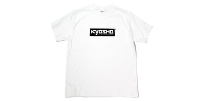 'KYOSHO Box Logo T-shirt (White/M) KOS-TS01W-MB