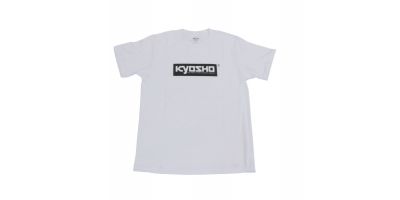 KYOSHO ボックスロゴ Tシャツ(ホワイト/XLサイズ) KOS-TS01W-XL