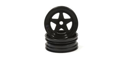 2.2インチ用フロントホイール(2入/ブラック/スコーピオン 2014) SCH005BKB