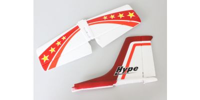 垂直水平尾翼セット レッド(U CAN FLY)  A6551-13R