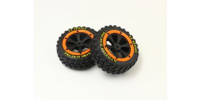 Tire&WheelSet w/Orange Flange(SANDMASTER EZ002OR