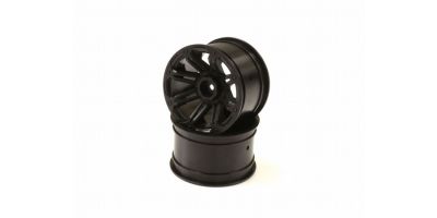 Rear Wheel/Black/2pcs (Dirt Hog） FAH204BK