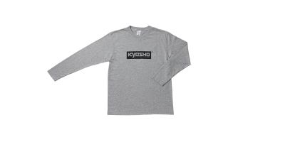 KYOSHO Box Logo Long T-shirt(Gray/2XL) KOS-LTS01GY-XXL