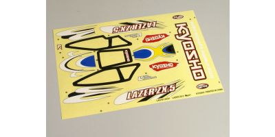 Decal(LAZER ZX-5RS/Type-2/Yellow/Blue) LAD102