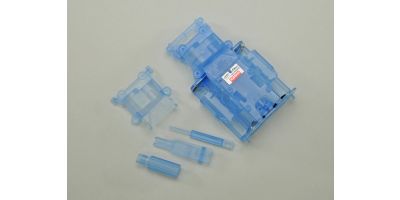 Skelton Main Chassis Set(Clear-Blue/MR-0 MZF401CB