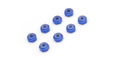 M2アルミナイロンカラーナット8個入り(ブルー)MZW128BL