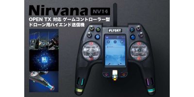 OPEN TX 対応 ゲームコントローラー型ドローン用ハイエンド送信機 Nirvana NV14 テレメトリー 14ch 送受信機セット(モード2) 
