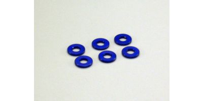 Aluminum Collar (3x7x1/Blue/6Pcs) W0145