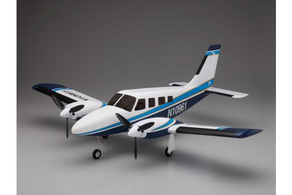 900mm Size Super Scale Flying Model PIPER PA34 VE29Twin Blue 10961BL