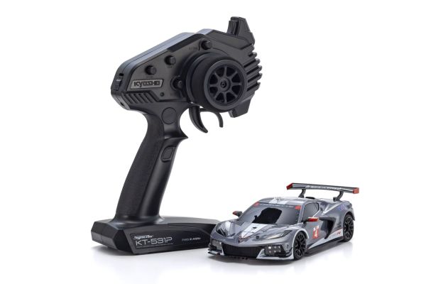 MINI-Z RWD MR-04 readyset CHEVROLET® CORVETTE® C8.R Gunmetal / White 32356GMW