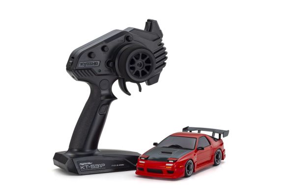 MINI Z AWD MAZDA SAVANNA RX 7 FC3S with Aero Kit and CFRP hood Red 32646R KYOSHO RC