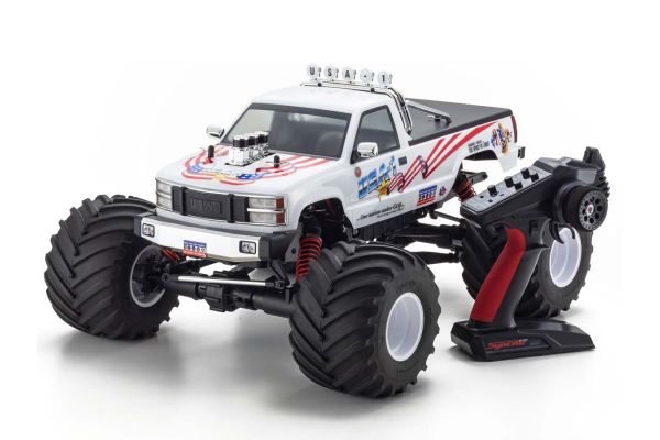 1/8 Scale Radio Controlled Brushless Motor Powered 4WD Monster Truck USA-1 VE readyset w/KT-231P+ 34257D
