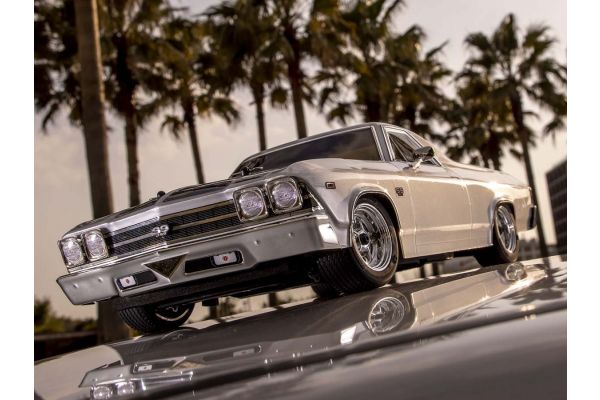 1:10 Scale Radio Controlled Electric Powered 4WD FAZER Mk2 FZ02L Series readyset 1969 Chevy® El Camino® SS 396® Cortez Silver 34419T2