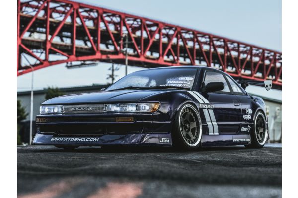 1/10 EP 2WD フェーザーD2 FZD2シリーズ レディセット 日産 シルビア S13 チューンド・バージョン パープル 34503T1
