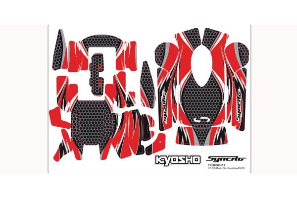 Radio Skins Decal(Red/for KT-200･201) 36271R