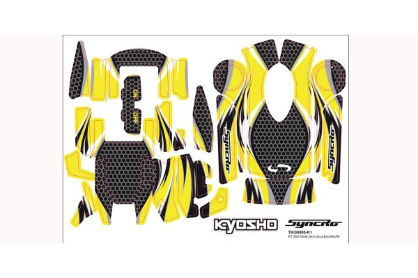 Radio Skins Decal(Yellow/for KT-200･201) 36271Y