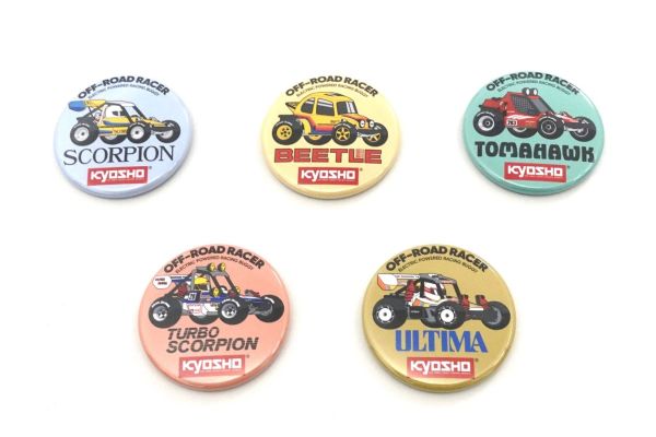 ビンテージバギー缶バッチ 2WDシリーズ詰め合わせ(5種) 87525