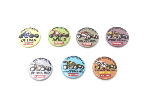 ビンテージバギー缶バッチ 4WDシリーズ詰め合わせ(7種) 87526