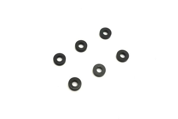 Aluminum Collar (3x7x2mm/Black/6pcs) 97059-02BK