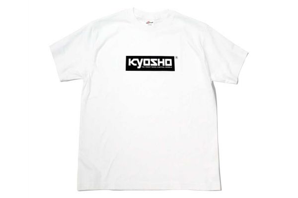 KYOSHO ボックスロゴ Tシャツ(ホワイト/Lサイズ) KOS-TS01W-LB