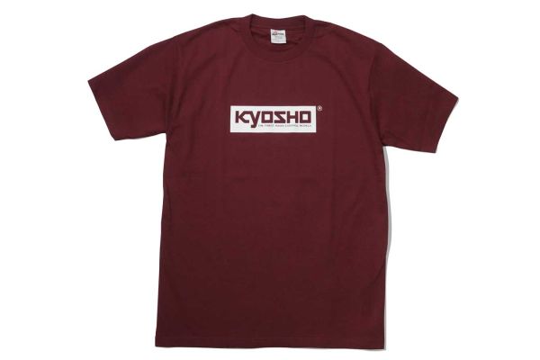 KYOSHO Box Logo T-shirt (Burgundy/L) KOS-TS01BG-XL