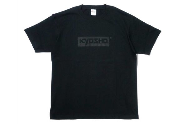 KYOSHO ボックスロゴ Tシャツ(ブラック/Mサイズ) KOS-TS01BK-MB