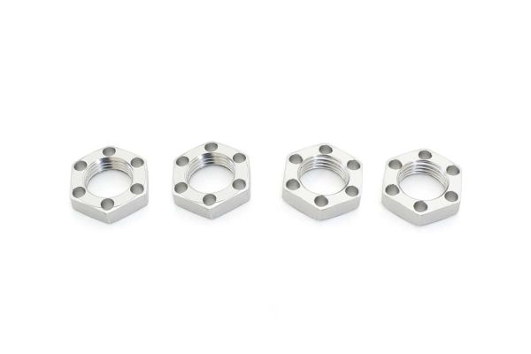 LW Wheel Nut(Silver/4pcs/FANTOM EP) EF244S