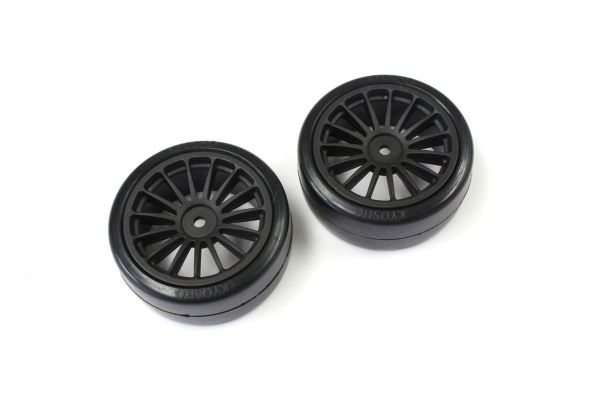 Drift Tire(Pre-glued/Black/2pcs)FAZER FAT302BK