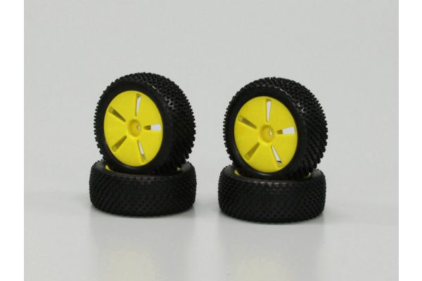 Tire with Yellow Wheel (Mini Inferno) IHTH01Y