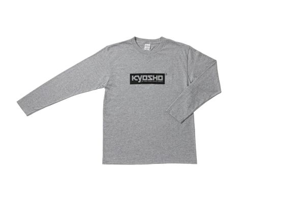 KYOSHO Box Logo Long T-shirt(Gray/2XL) KOS-LTS01GY-XXL