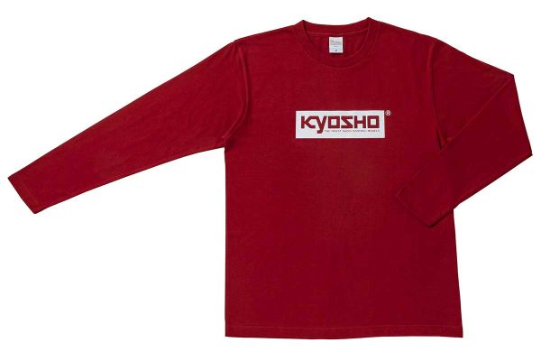 KYOSHO Box Logo Long T-shirt(Burgundy/M) KOS-LTS01BG-M