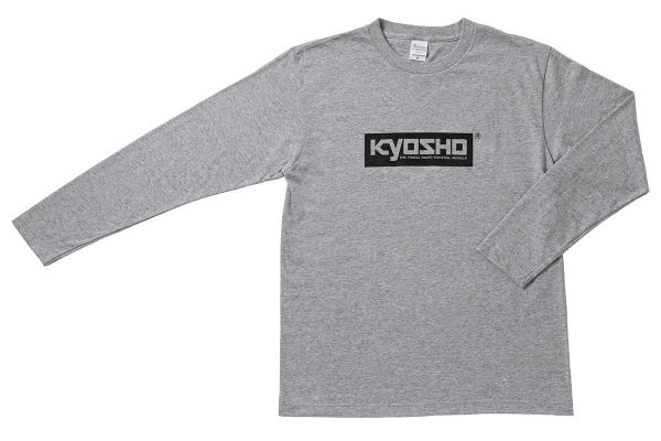 KYOSHO ボックスロゴ ロングTシャツ (グレー/S) KOS-LTS01GY-S