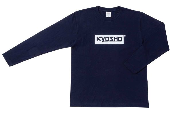 KYOSHO ボックスロゴ ロングTシャツ (ネイビー/M) KOS-LTS01NV-M