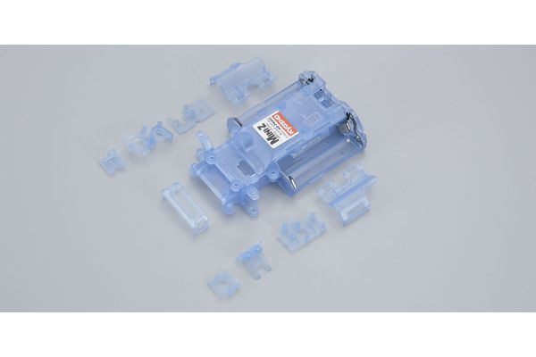 Skeleton Chassis Set(Clear Blue/MR-02) MZF201CB