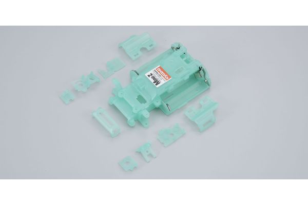 Skeleton Chassis Set(Clear Green/MR-02) MZF201CG