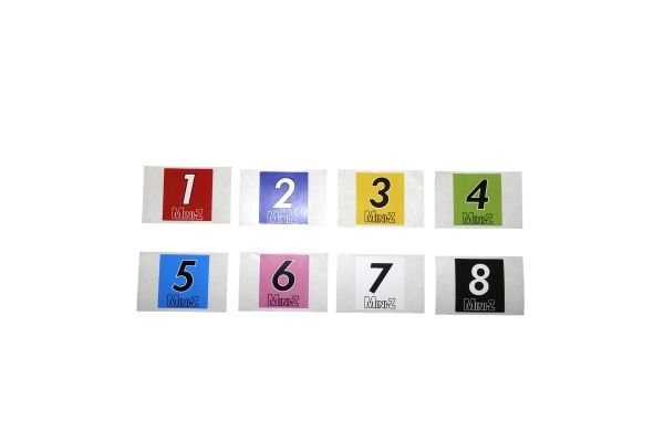 Mini-Z Car Number (No.1-8/50set) MZW129