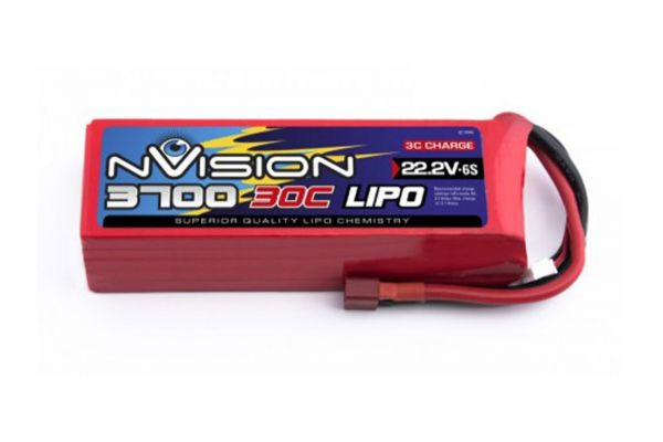 nVision LiPo 6s 22,2V 3700 30C Deans NVO1817