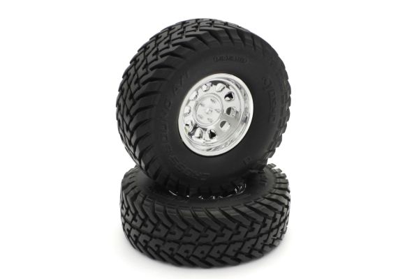 Complete Chrome Wheel ＆ Tire Set (2pcs) OLTH001SMB