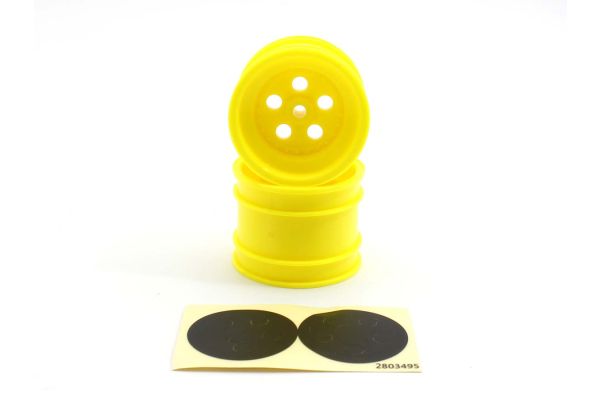 Rear Wheel (Yellow/2pcs/Tomahawk) SCH008Y