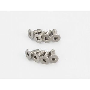 Flat Head Screw(Hex/Titanium/M3x8/8pcs) 1-S33008HT