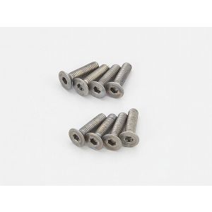 Flat Head Screw(Hex/Titanium/M3x12/8pcs) 1-S33012HT